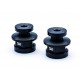 Rear wheel nuts for support stand bracket