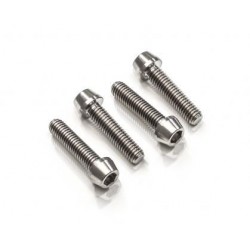 CNC Titanium mount screws for fork radial on Ducati