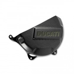 Ducati Performance Clutch case carbon cover on Panigale