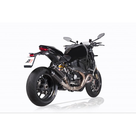Escape QD Twin carbono para Ducati Monster 1200R/1200S