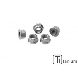CNC Titanium nuts for rear sprocket flange