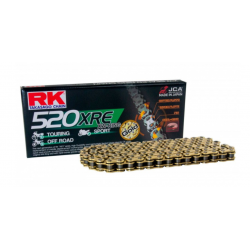 Cadena reforzada oro RK 520 XRE 120 eslabones