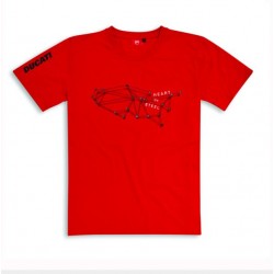 T-shirt da arte gráfica do desempenho de Ducati
