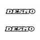 Set of Desmo stickers for Ducati