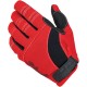 Biltwell Red Gloves - Ducati Motorcycle