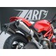 Zard approved conical steel exhaust for Ducati Monster 696/796/1100-S