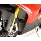 Titanium water radiator protection screen Ducati V4. 