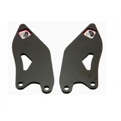 Ducabike footrests carbon heel guards RPPC01