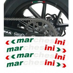 Marchesini sticker set for Ducati rims.