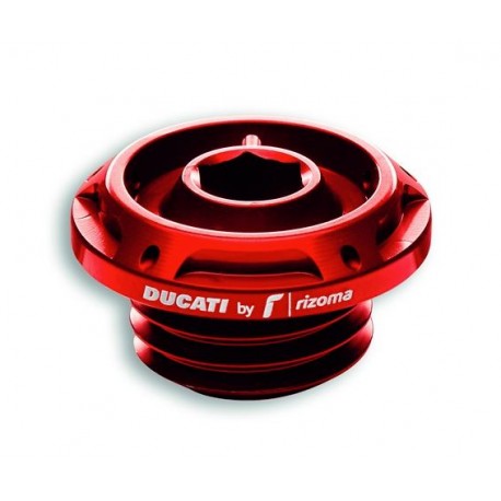 Ducati by Rizoma aluminium oil fill plug Red