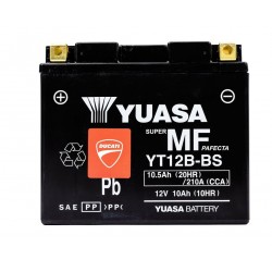 Batería de Alto Rendimiento YUASA YT12B-BS Especialmente Diseñada para Ducati