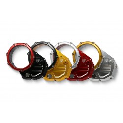 CNC Racing Ducati Bicolor and Clear clutch cover