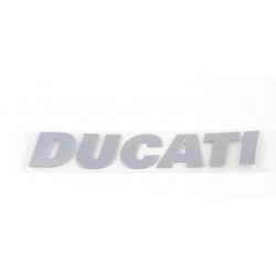 Ducati Original silver 3D emblem sticker. 43512761A