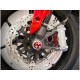 Ducabike brake plate radiator - Silver. BPR04G