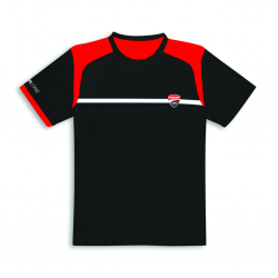 T-shirt noir et rouge homme DC Power Ducati