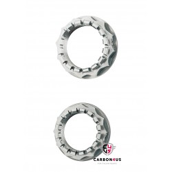 AEM Factory silver ergal nuts for rear wheel kit