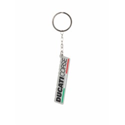 Ducati Corse emblem key chain with Italian flag