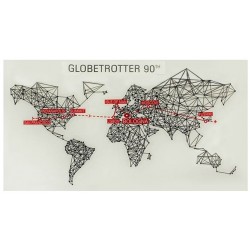 Stickers 'GLOBETROTTER 90TH' 200x112mm