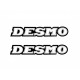 Set of 2 Desmo stickers for Ducati 380x55mm