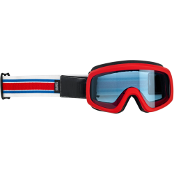 Overland 2.0 satin red helmet goggles by Biltwell