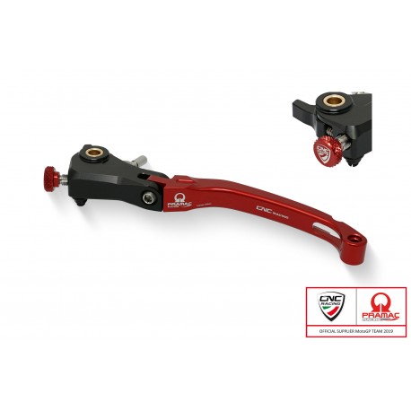 Ducati red clutch lever by CNC Racing Pramac