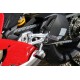 Taloneras estribera piloto carbono Ducati V4 CNC Racing