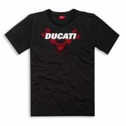 Camiseta negra hombre Ducati V-Devil