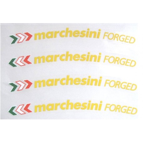 Set Adhesives For Rim Marchesini Forged White Bottom Black Ducati