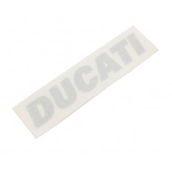 Adesivo serbatoio lettering Ducati argento. 43813651AA