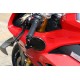Foguete CNC Racing esquerda espelho bicolor para Ducati