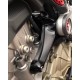 Black Engine support right bracket Motocorse Ducati 