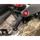 Black Engine support right bracket Motocorse Ducati 