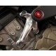 Silver Engine support right bracket Motocorse Ducati 