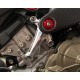 Silver Engine support right bracket Motocorse Ducati 