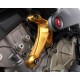 Billet Aluminium engine support right silver bracket Motocorse
