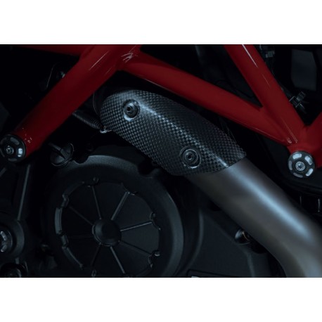 Exhaust manifold carbon cover for Ducati Diavel