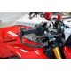 Protector carbono brillo leva freno CNC Ducati Pramac