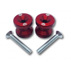 C4US kickstand supports anodized in red for Ducati