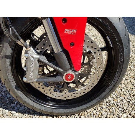 Tapón derecho rueda horquilla CNC Racing para Ducati