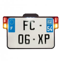Universal 3-in-1 License Plate Holder France