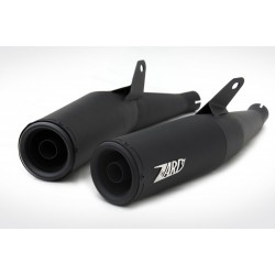 Kit silenziatore in acciaio nero Zard Ducati GT1000