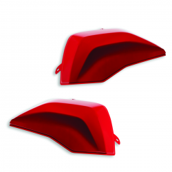 O vermelho cobre as malas Ducati Perf. Multistrada V4