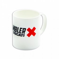 Official Scrambler white mug by Ducati Performance.