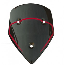 Multistrada 1200 2010-12 red carbon windshield