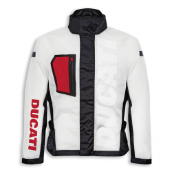 Waterproof white jacket Ducati Performance Aqua