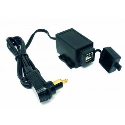 Ducati 12V DIN to double USB long adapter