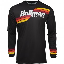 Hallman Noir T-shirt manches longues pour Ducatistes