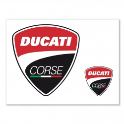 Kit 2 adesivi ufficiali Ducati Corse 987700758