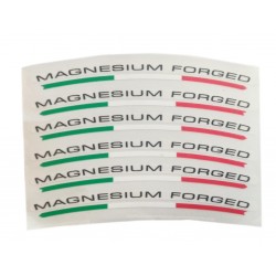 Pegatinas de llanta Magnesium Forged Italia para Ducati