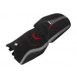Ducabike seat cover Grey-red Multi V4